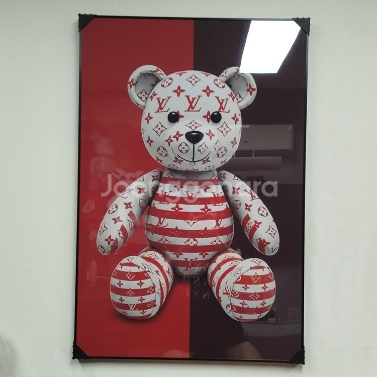 루이비통 베어브릭 피규어 카우스 대형 그림 액자 명품그림 명품액자 인테리어소품 인테리어액자 곰그림--0