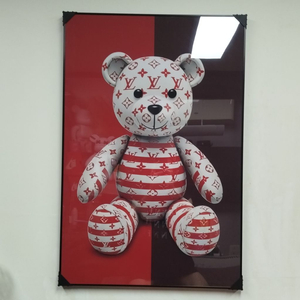 루이비통 베어브릭 피규어 카우스 대형 그림 액자 명품그림 명품액자 인테리어소품 인테리어액자 곰그림
