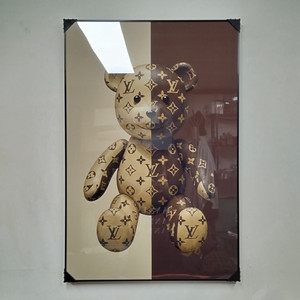 루이비통 베어브릭 피규어 카우스 대형 그림 액자 명품그림 명품액자 인테리어소품 인테리어액자 곰그림