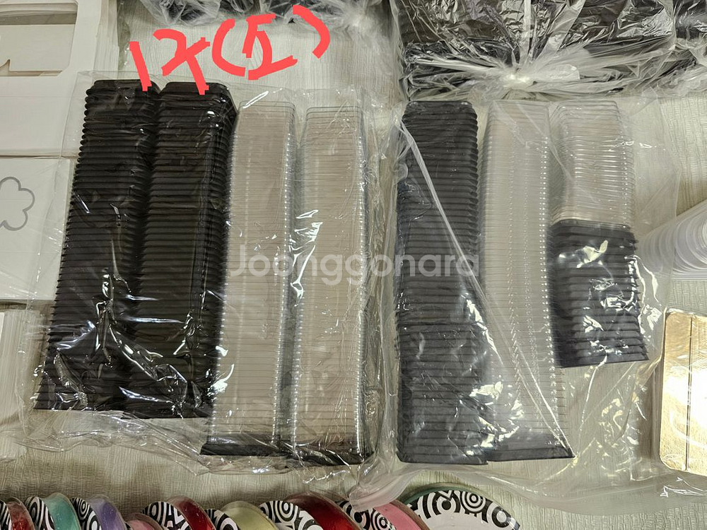 화과자, 설기, 베이킹 담례용기 외 포장용품 일괄(거의새상품)--2