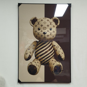 루이비통 베어브릭 피규어 카우스 대형 그림 액자 명품그림 명품액자 인테리어소품 인테리어액자 곰그림