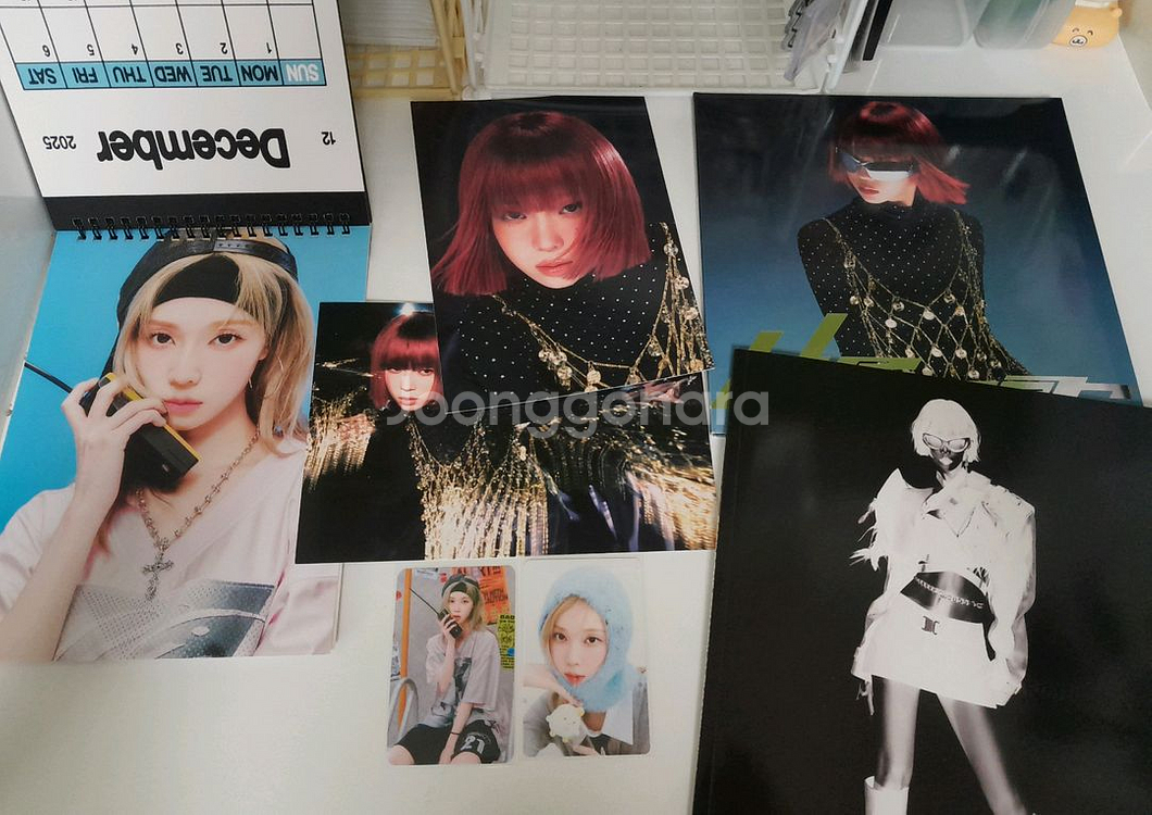 일괄 덤드림)에스파 위플래쉬 윈터앨범2과 윈터 포카2장--0