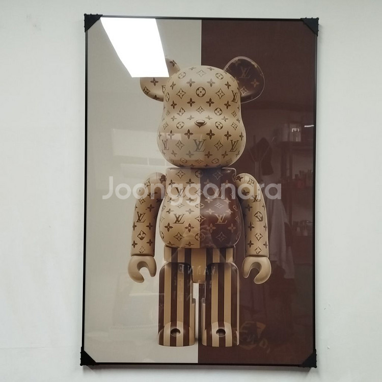루이비통 베어브릭 피규어 카우스 대형 그림 액자 명품그림 명품액자 인테리어소품 인테리어액자 곰그림--0