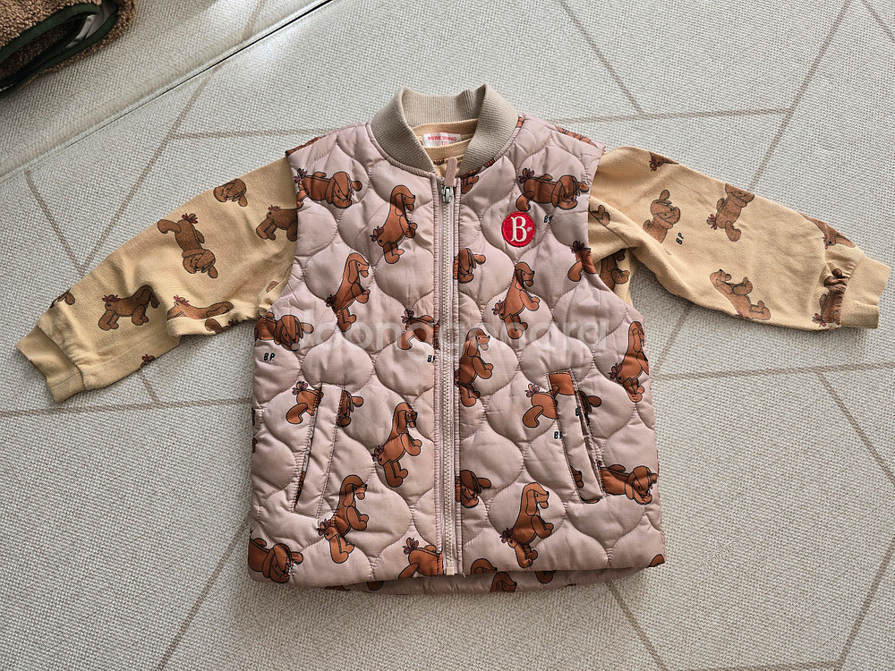 베베드피노 티셔츠 패딩조끼 120--0