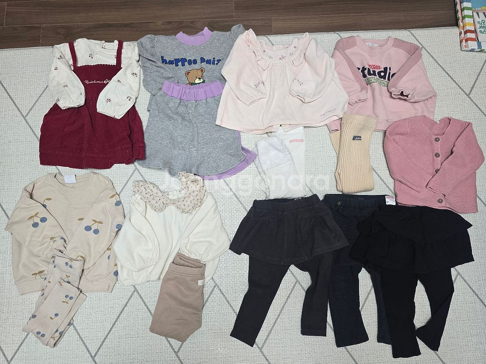 자라 밍크뮤 여아 90사이즈 의류 일괄--0