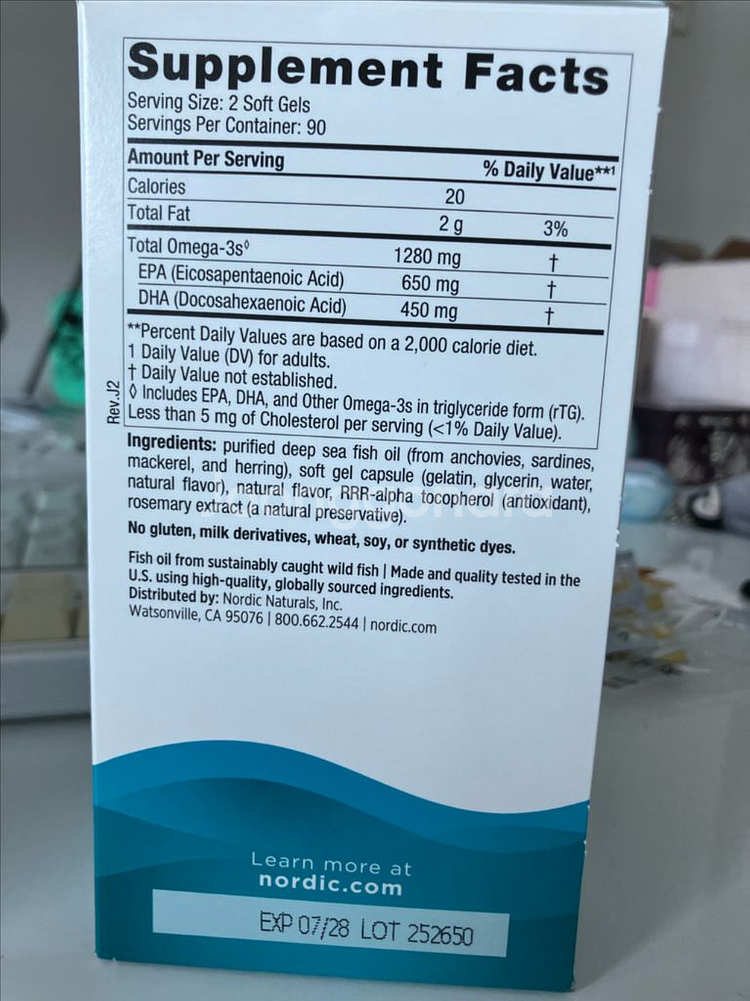 노르딕 내추럴스 얼티메이트 오메가 삼 1280mg 160 소프트캡슐--2