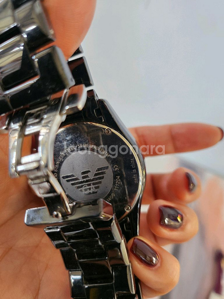 엠포리오 아르마니 AR1400 블랙 세라미카 시계-8만--1