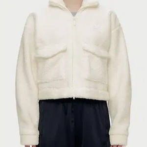 아디다스 여성 테디 자켓 오버핏 크롭 S