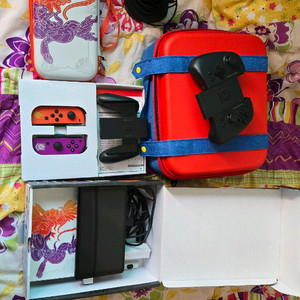 닌텐도 스위치 OLED 스칼렛 바이올렛 에디션