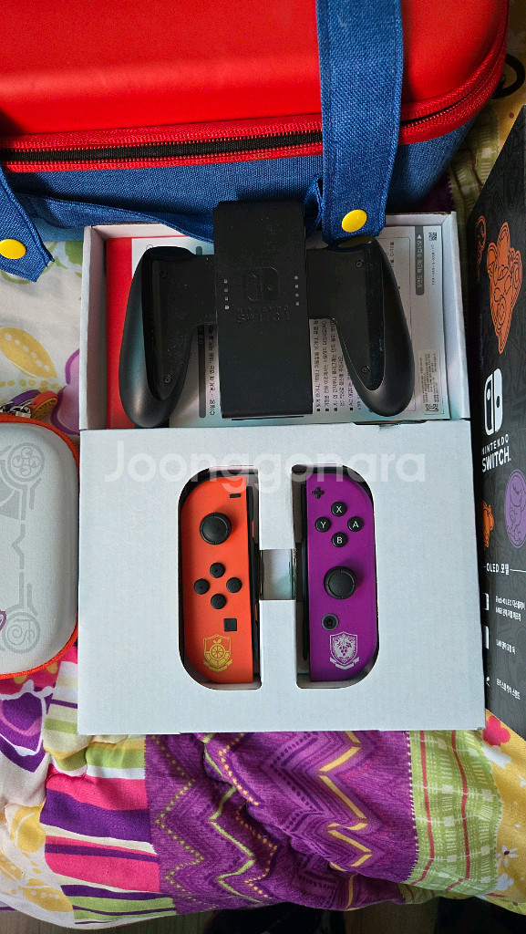 닌텐도 스위치 OLED 스칼렛 바이올렛 에디션--1