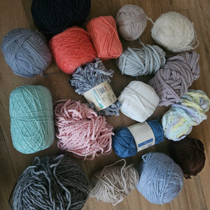 뜨개실 털실 18개