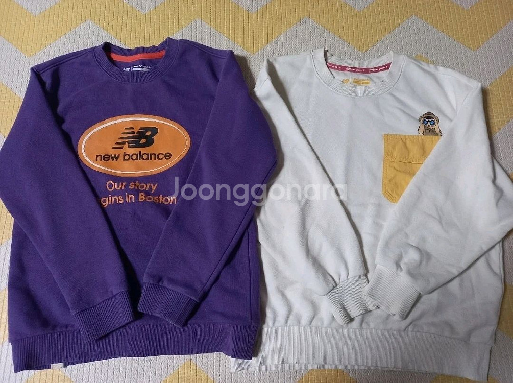 키즈 맨투맨 2벌 세트 140--0