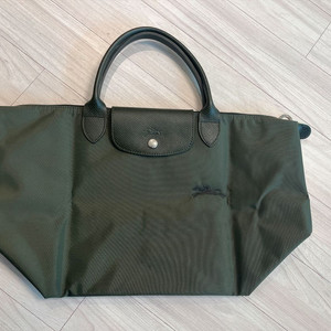 롱샴 정품 르 플리아쥬 그린 M 탑핸들 백