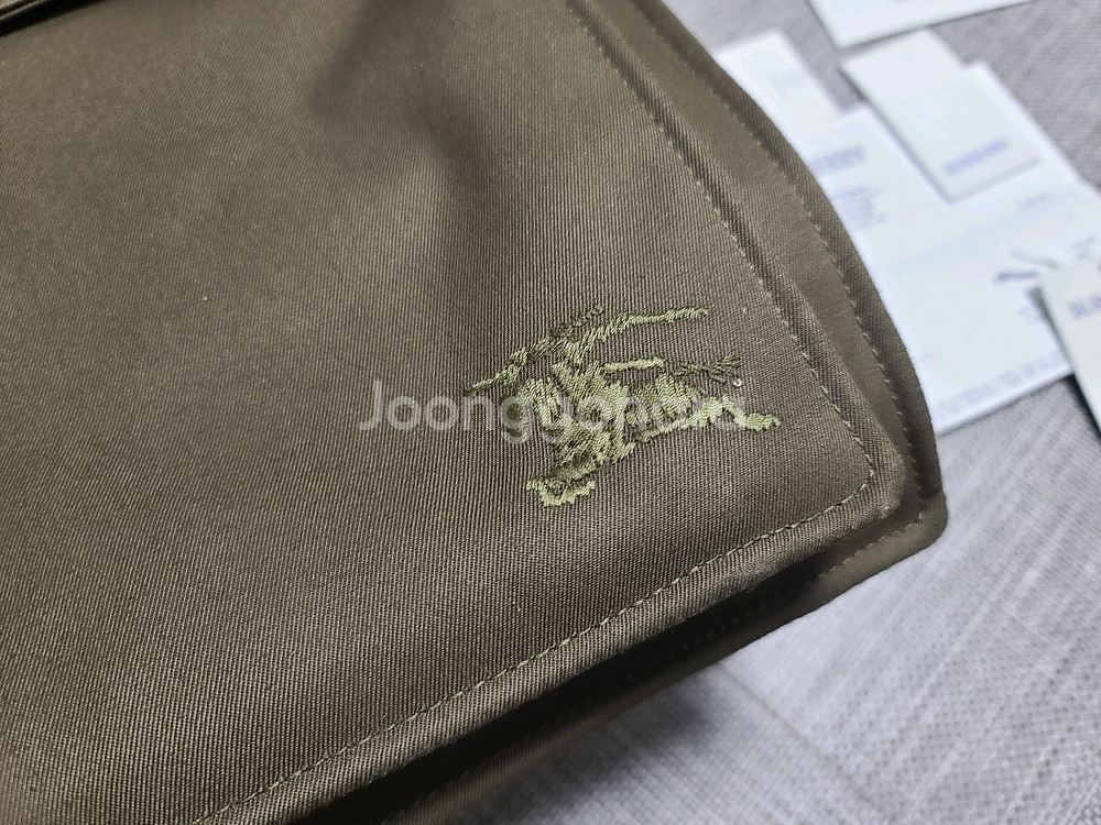 버버리 트렌치백 토트백 크로스백 미디움 M 라지 올리브--2