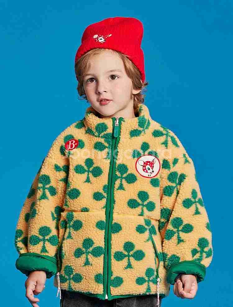 베베드피노 클로버 후리스 뽀글이점퍼 120--2