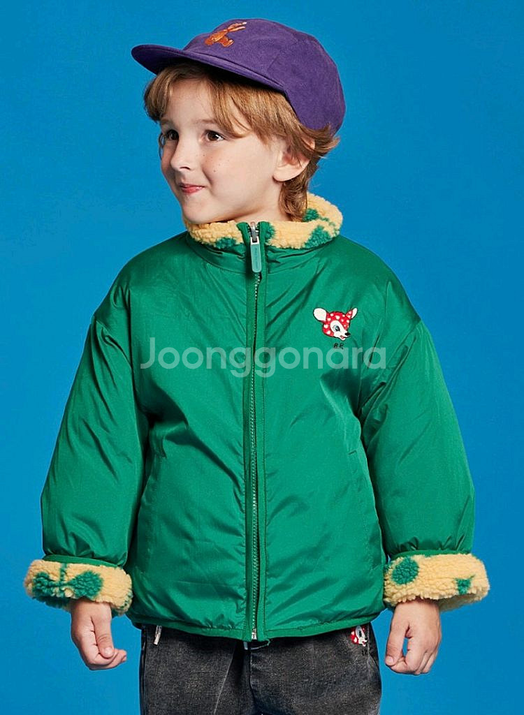 베베드피노 클로버 후리스 뽀글이점퍼 120--3