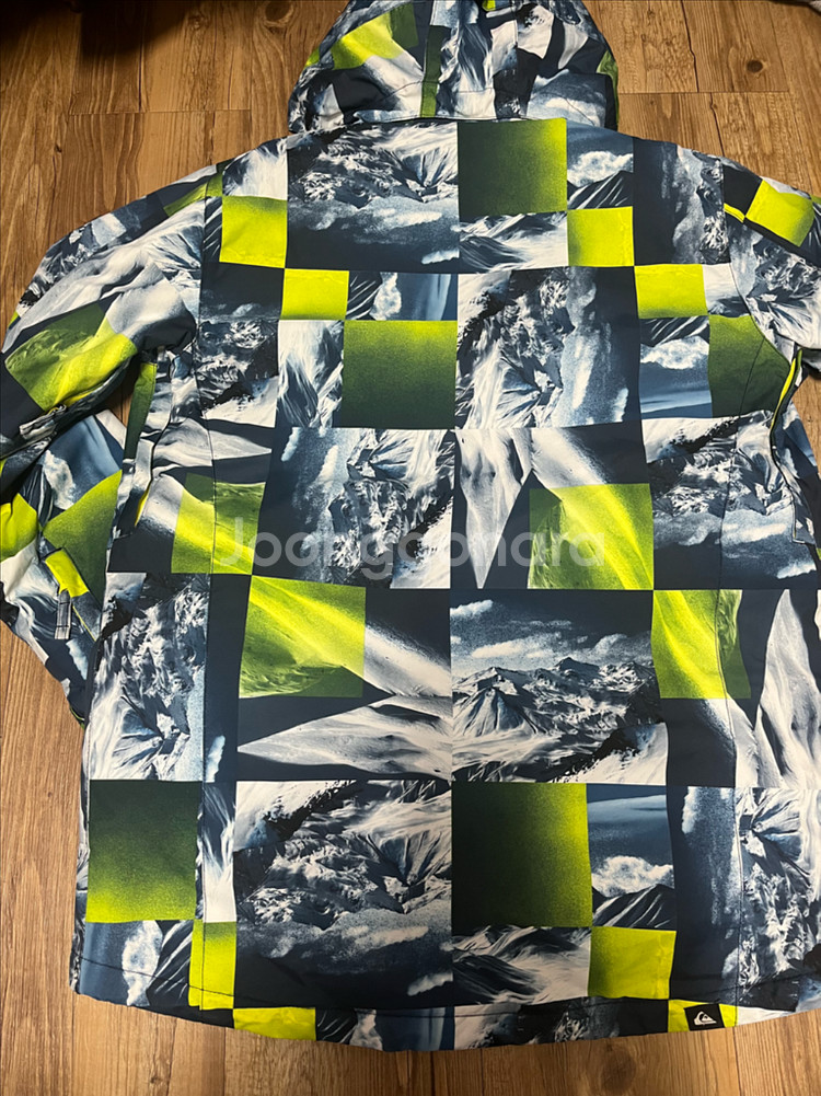 퀵실버 스키 보드 L 100 스키복 보드복 상하 바지 자켓 세트 오클리 데상트 피닉스 골드윈 카브 M--2