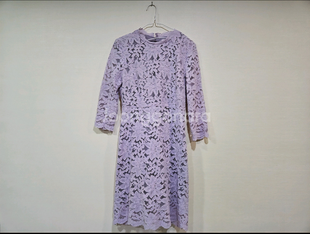 [새상품] 퍼플 플라워 원피스 (M사이즈)--0