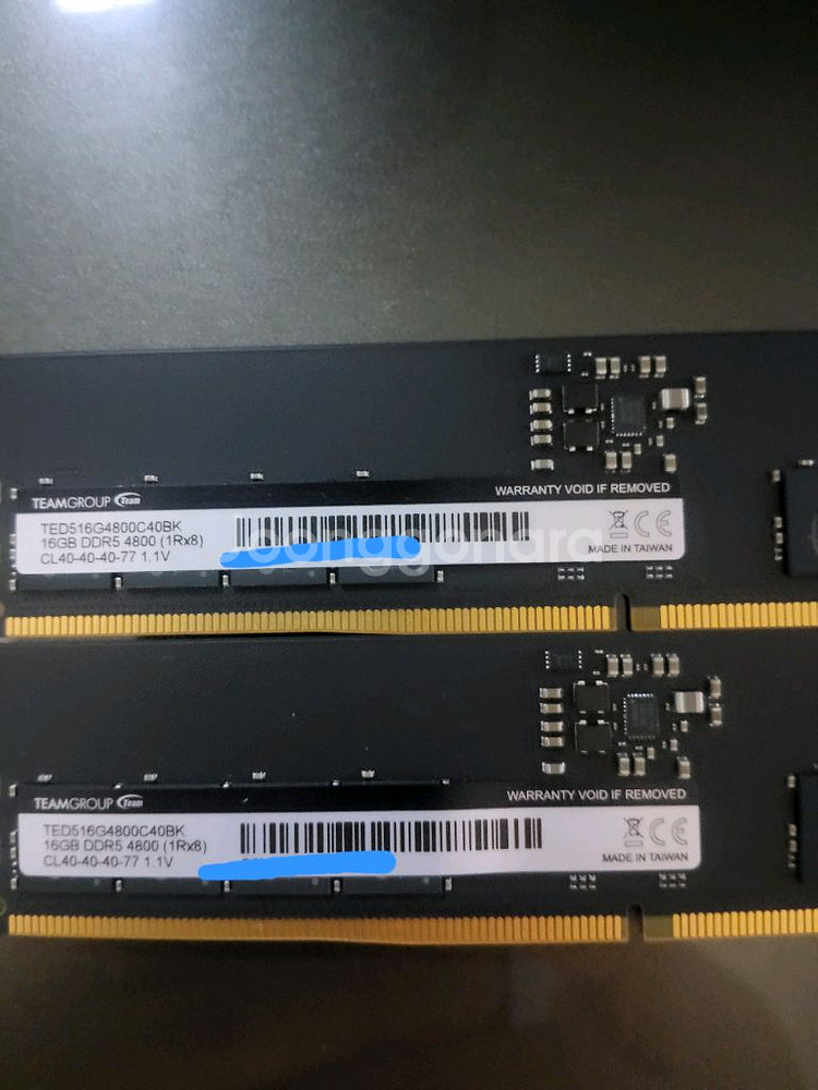 팀그룹 DDR5 32GB 4800MHz 램 (16g x 2)+ 마이크론 2TB--1