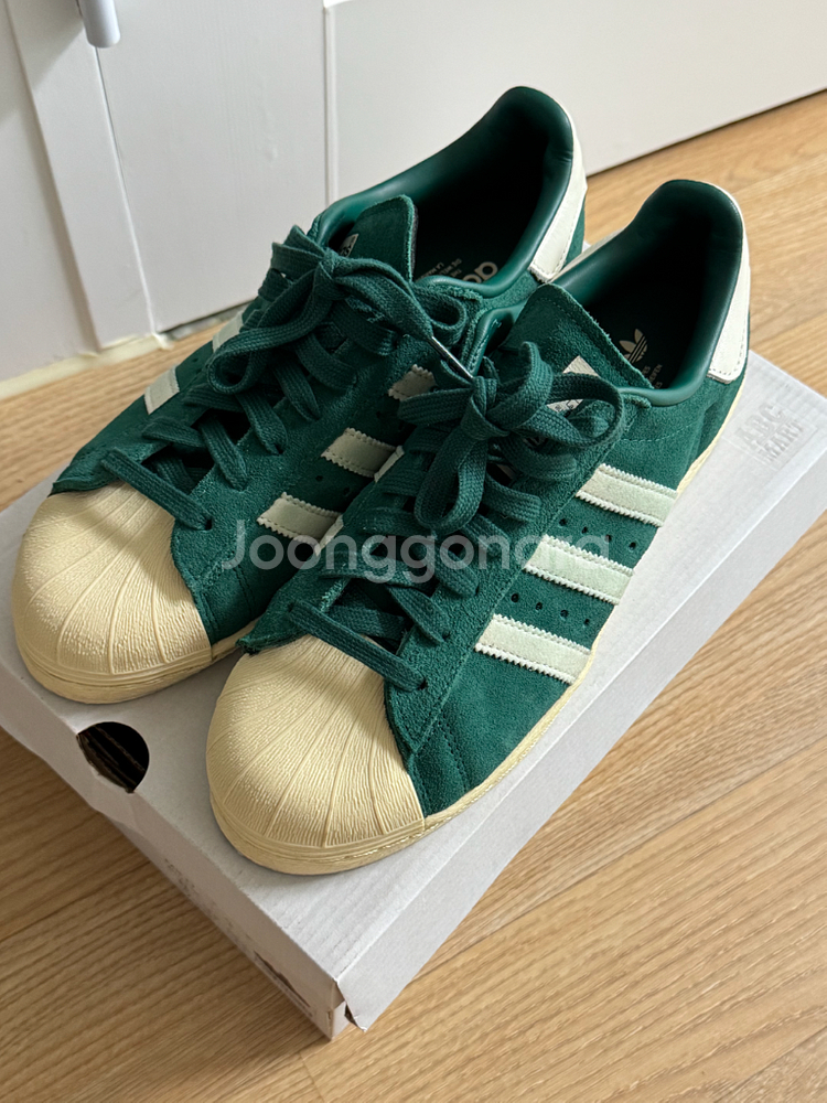 아디다스 슈퍼스타 82 그린 오프 화이트 265--2