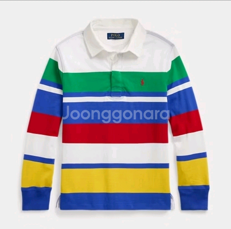 폴로 랄프로렌 빅키즈 폴로 럭비 셔츠--0