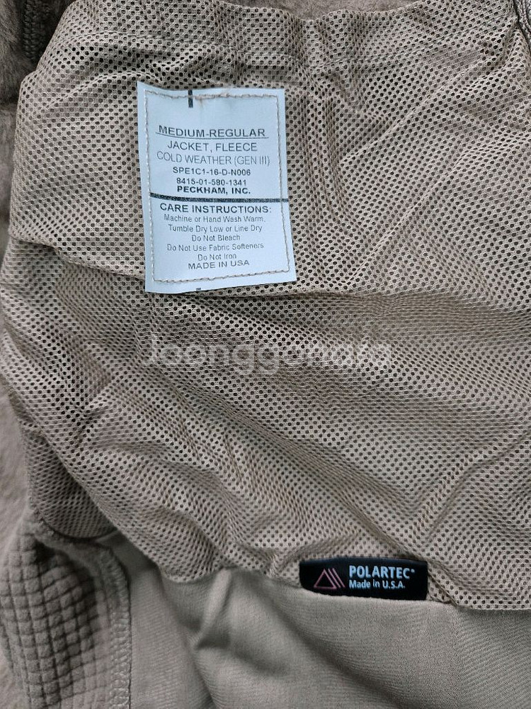 미군 정품 폴라텍 플리스자켓 미디움레귤러--3
