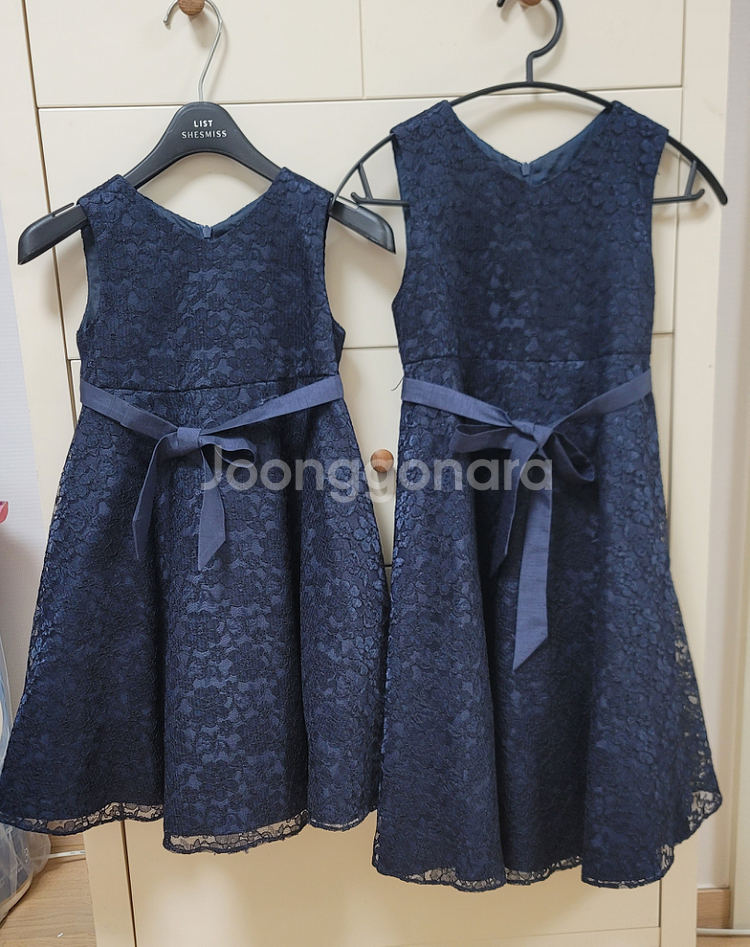 여아 어린이 레이스 원피스 드레스--0