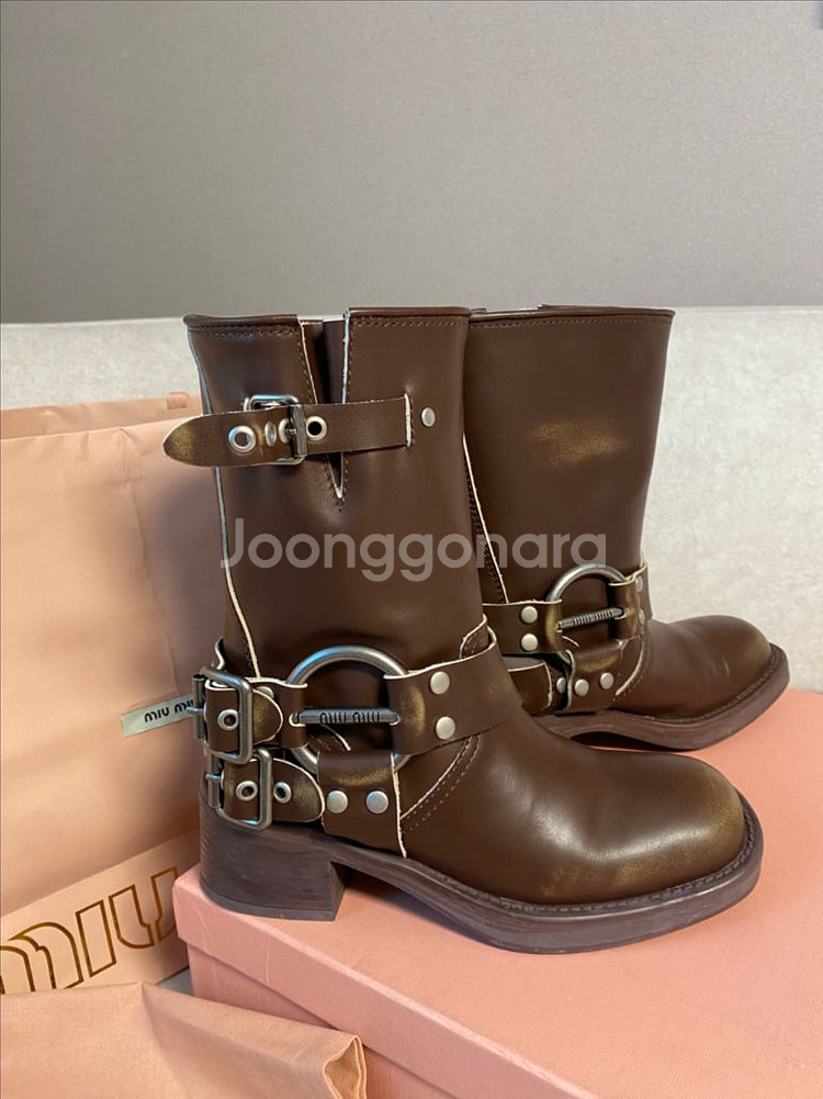 미우 바이커 부츠--1
