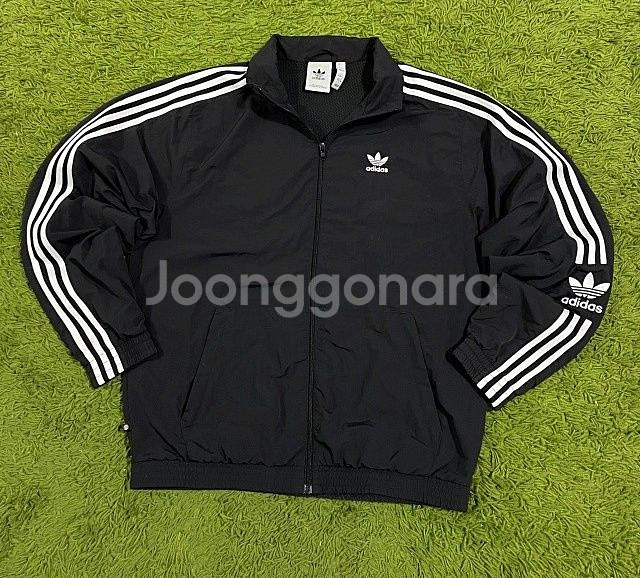 아디다스 락업 블랩 검정 트랙탑 져지집업 100/L--0