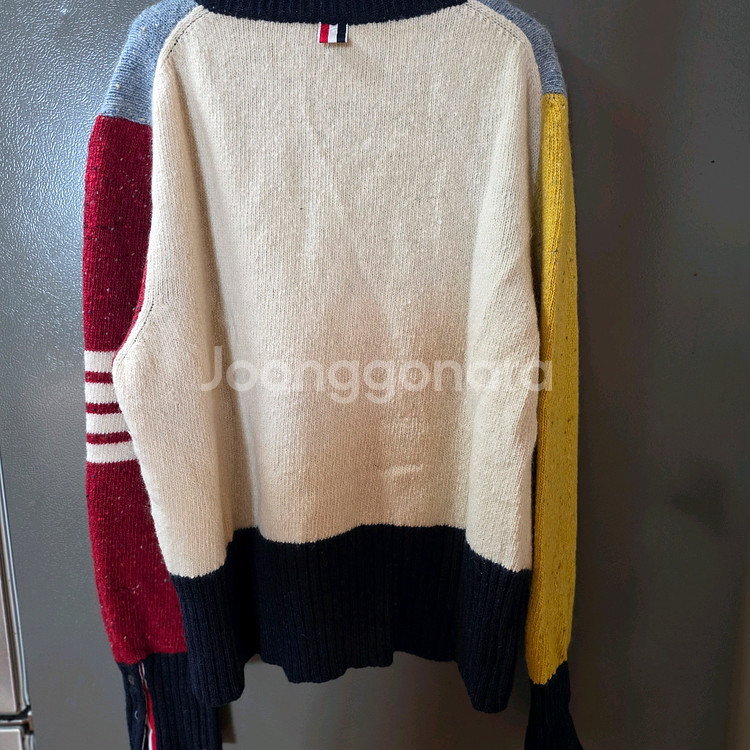 톰브라운 컬러블록 니트 스웨터 사이즈5--1