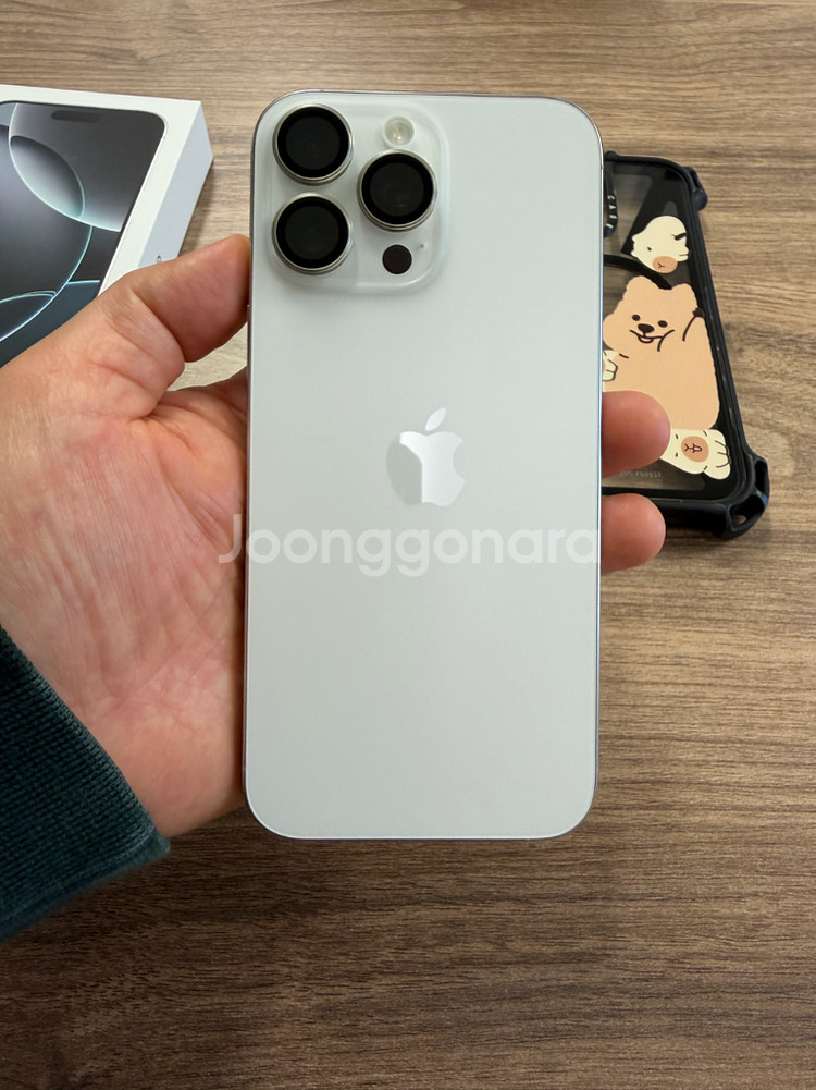 (개인) 아이폰16 프로 맥스 실버 티타늄 512GB--4