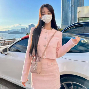 (새상품)메이윤 트위드 자켓 스커트 투피스 셋업