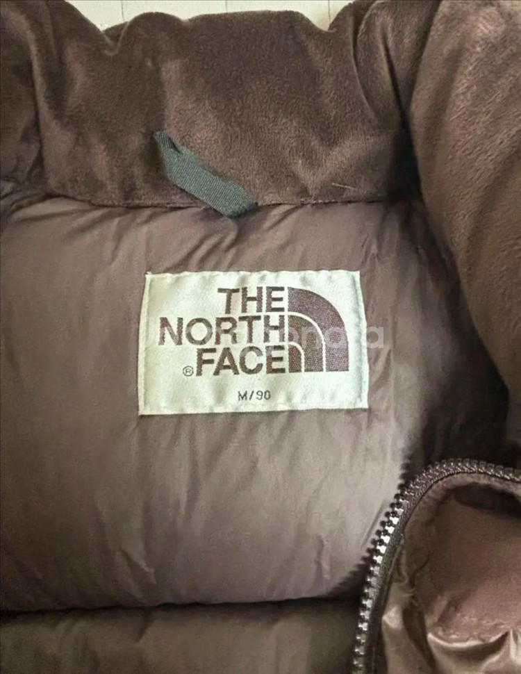 노스페이스 화이트 라벨 눕시 다운 베스트 브라운--3