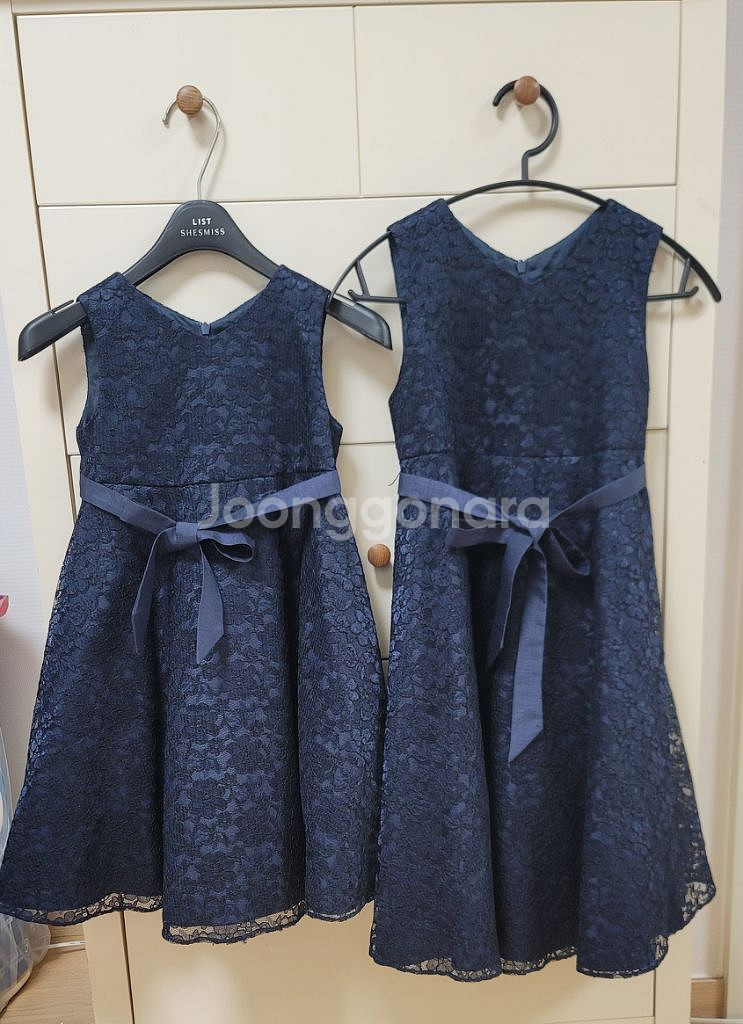 여아 어린이 레이스 원피스 드레스--0