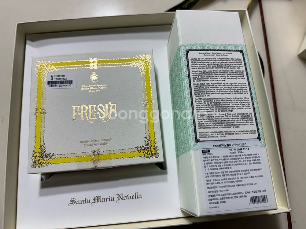 산타마리아노벨라 아쿠아디로즈+왁스타블렛 프리지아--3