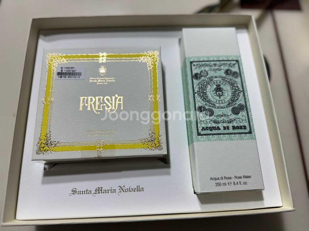 산타마리아노벨라 아쿠아디로즈+왁스타블렛 프리지아--0