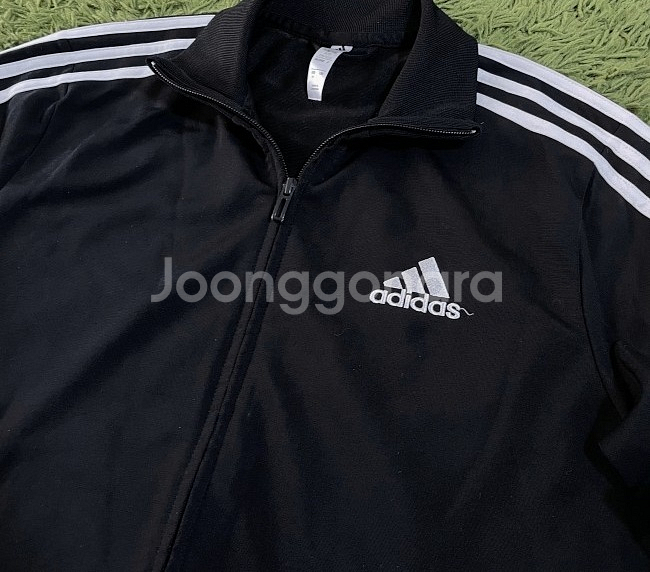 아디다스 블랙 검흰 트랙탑 져지집업 95/M--1