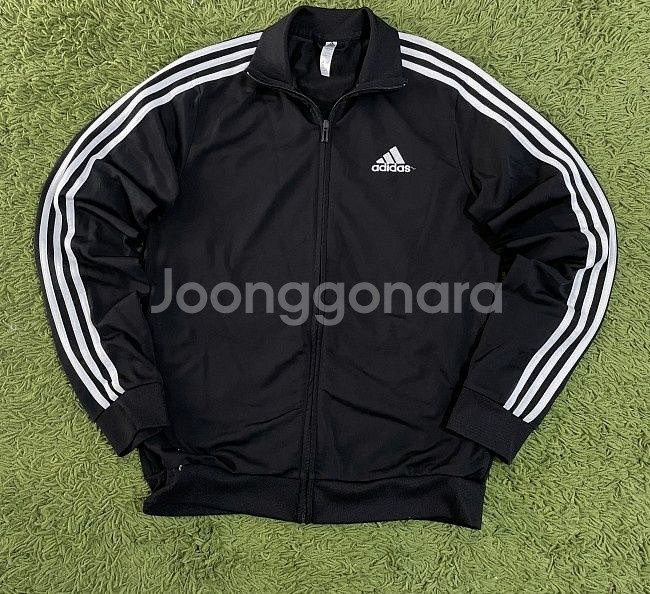 아디다스 블랙 검흰 트랙탑 져지집업 95/M--0