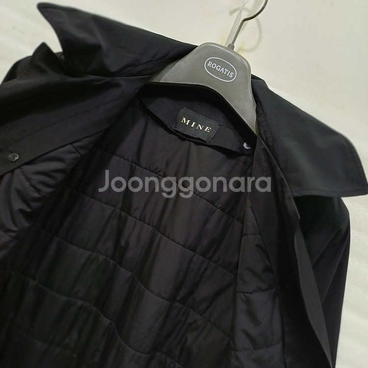 한섬 마인 트렌치 코트 여성 XS S 내피 블랙 사랑봉봉--6