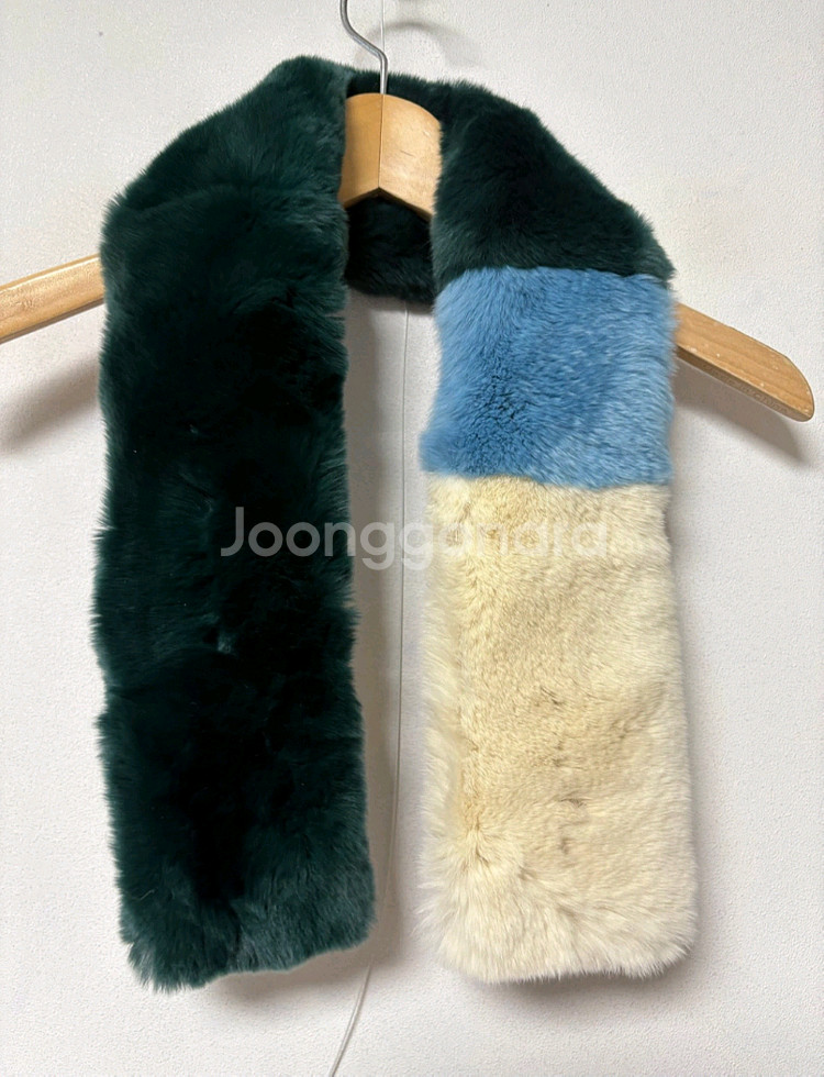 천연 모피 목도리. 래빗 머플러--2