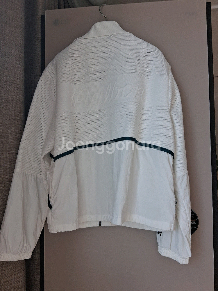 말본 바람막이 골프 여성 아모사 하이브리드 테크 니트 가디건--3