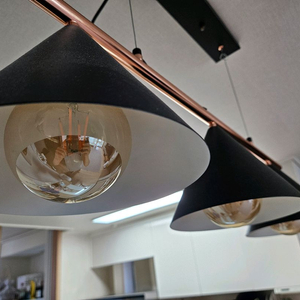 식탁등 3구 갓등 꼬깔등 펜던트 조명 전구포함