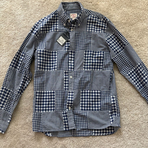 브룩스브라더스 마드라스체크셔츠 m사이즈 새제품 판매합니다