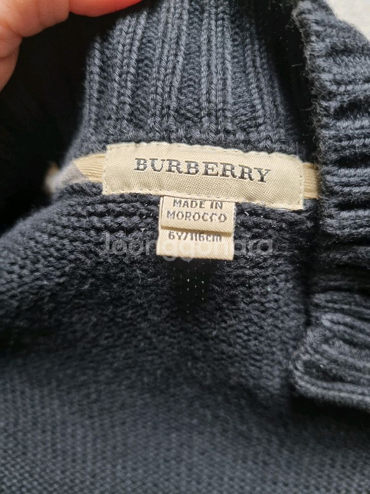 남아 버버리 집업니트자켓 6y/116cm--5