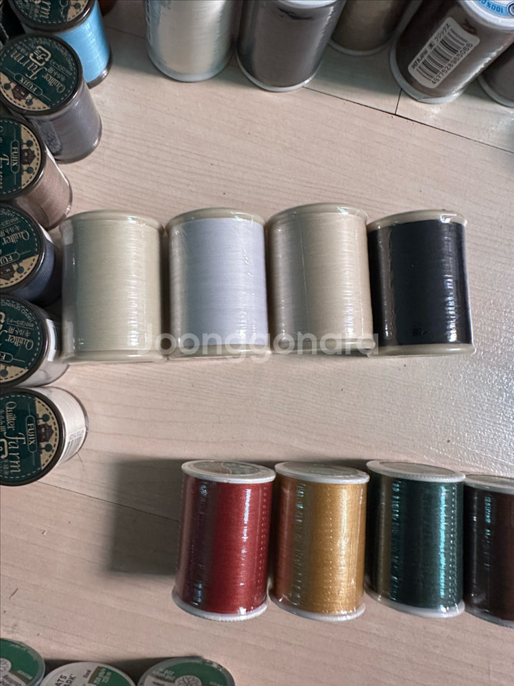 퀼트 미사용실,크로바 재단가위 미사용 일괄--3