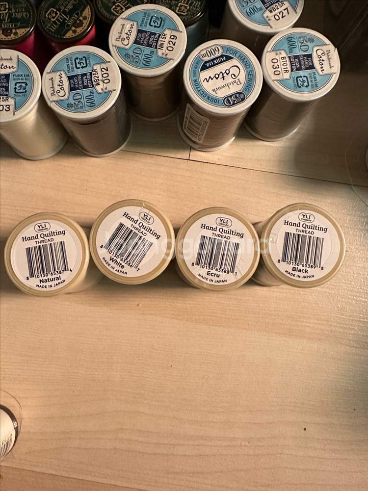 퀼트 미사용실,크로바 재단가위 미사용 일괄--9