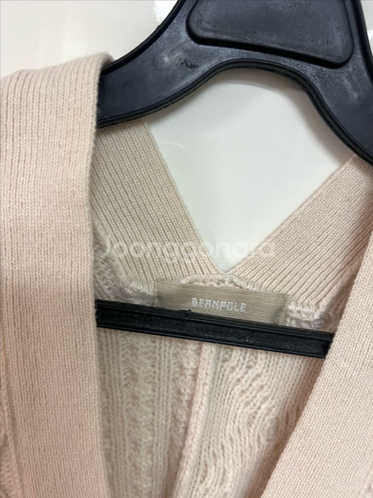 21년 빈폴레이디스 울 캐시미어 투웨이 니트 베스트 조끼 꽈배기 브이넥 가디건--8