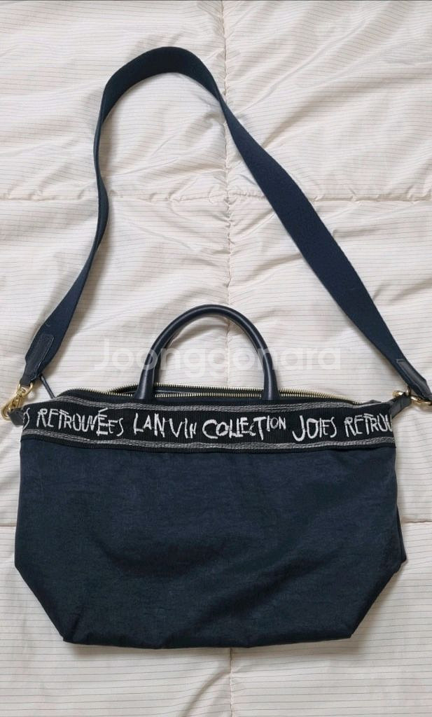 랑방 레터링 우븐 크로스백--1