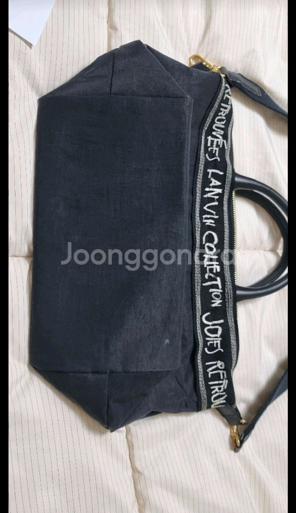 랑방 레터링 우븐 크로스백--3