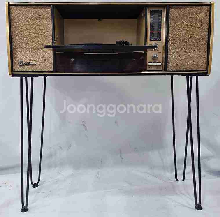 롱다리 진공관 포터블 AM/FM 스테레오 전축--2